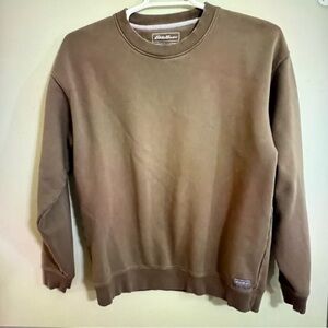 Eddie Bauer Men's olive Crewneck Sweatshirt size Large tall